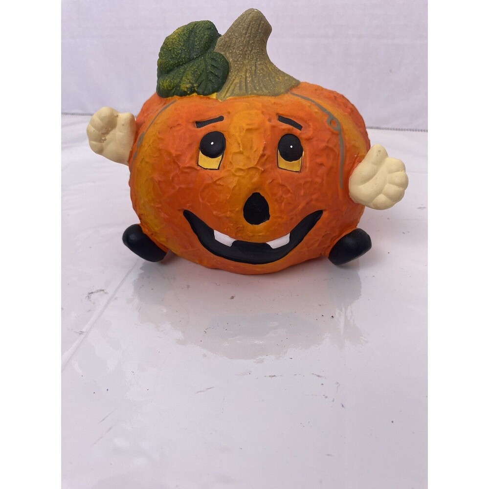 Smiley Pumpkins Jack O Lantern Halloween Ceramic Decor